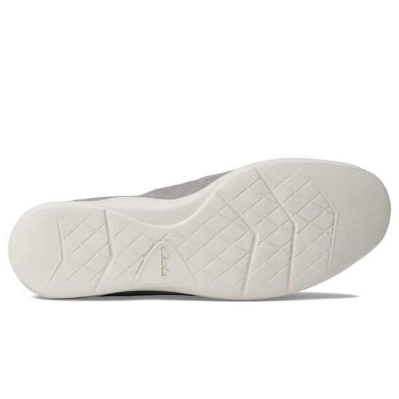 NWT Clarks mens Gorwin Step Loafer, Grey Suede, 7.5 US - Picture 3 of 6